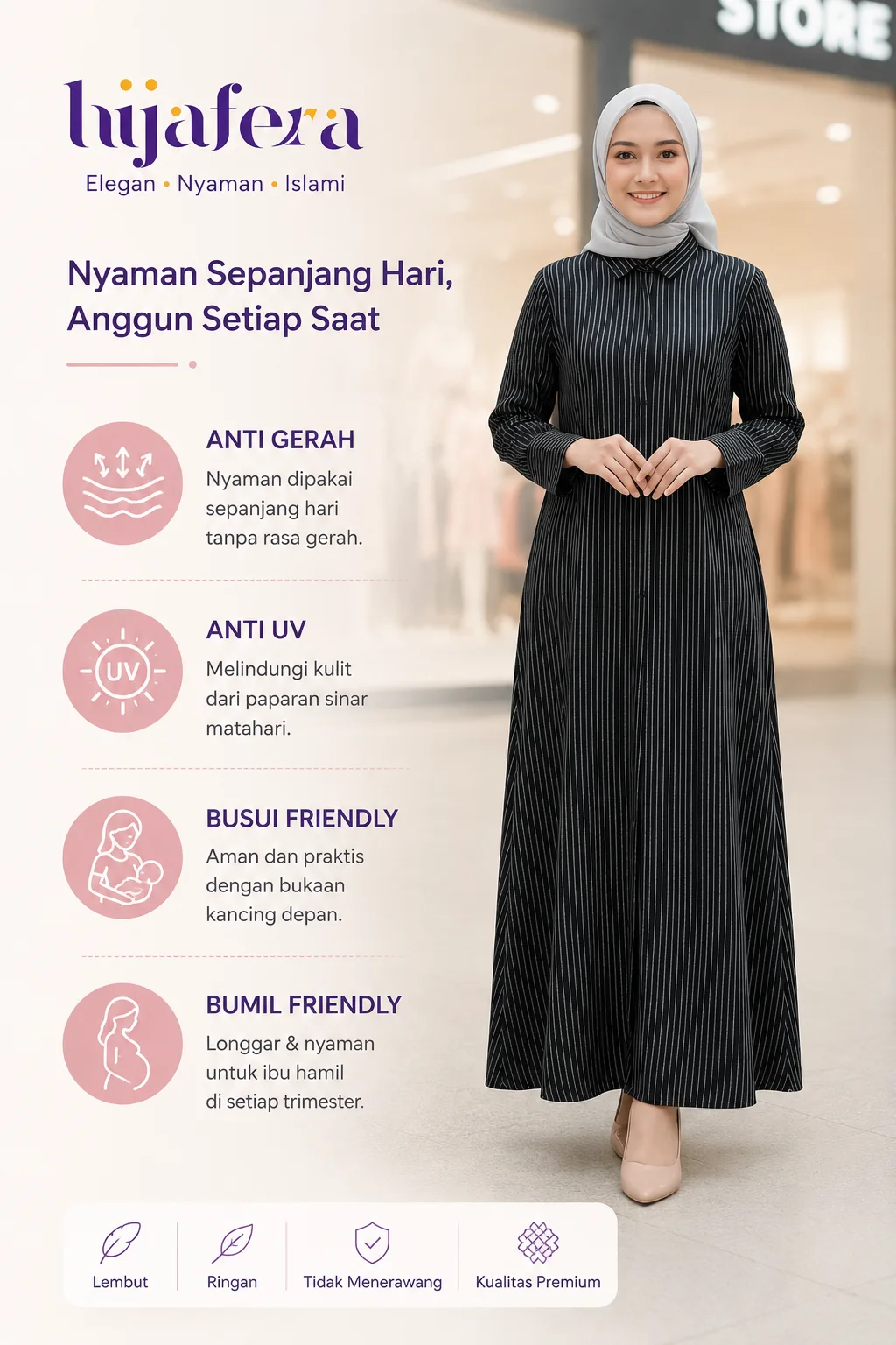 Hijafera Zahra Emma Dress