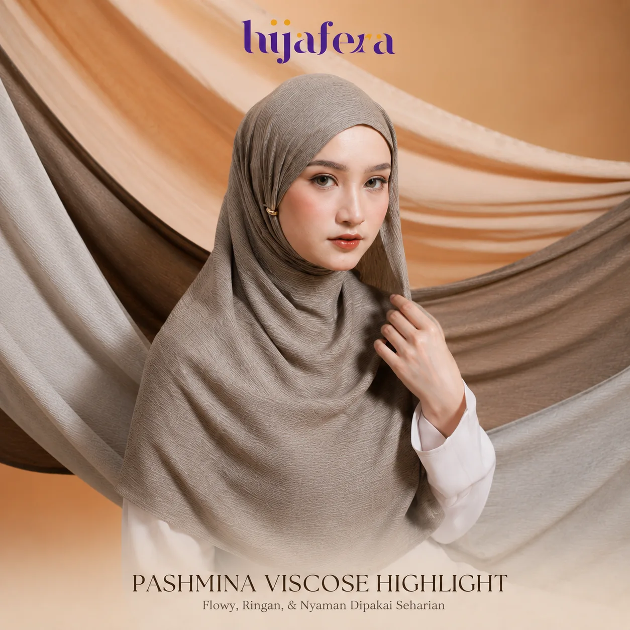 Hijafera Zahra Shawl - Pashmina Meleyot