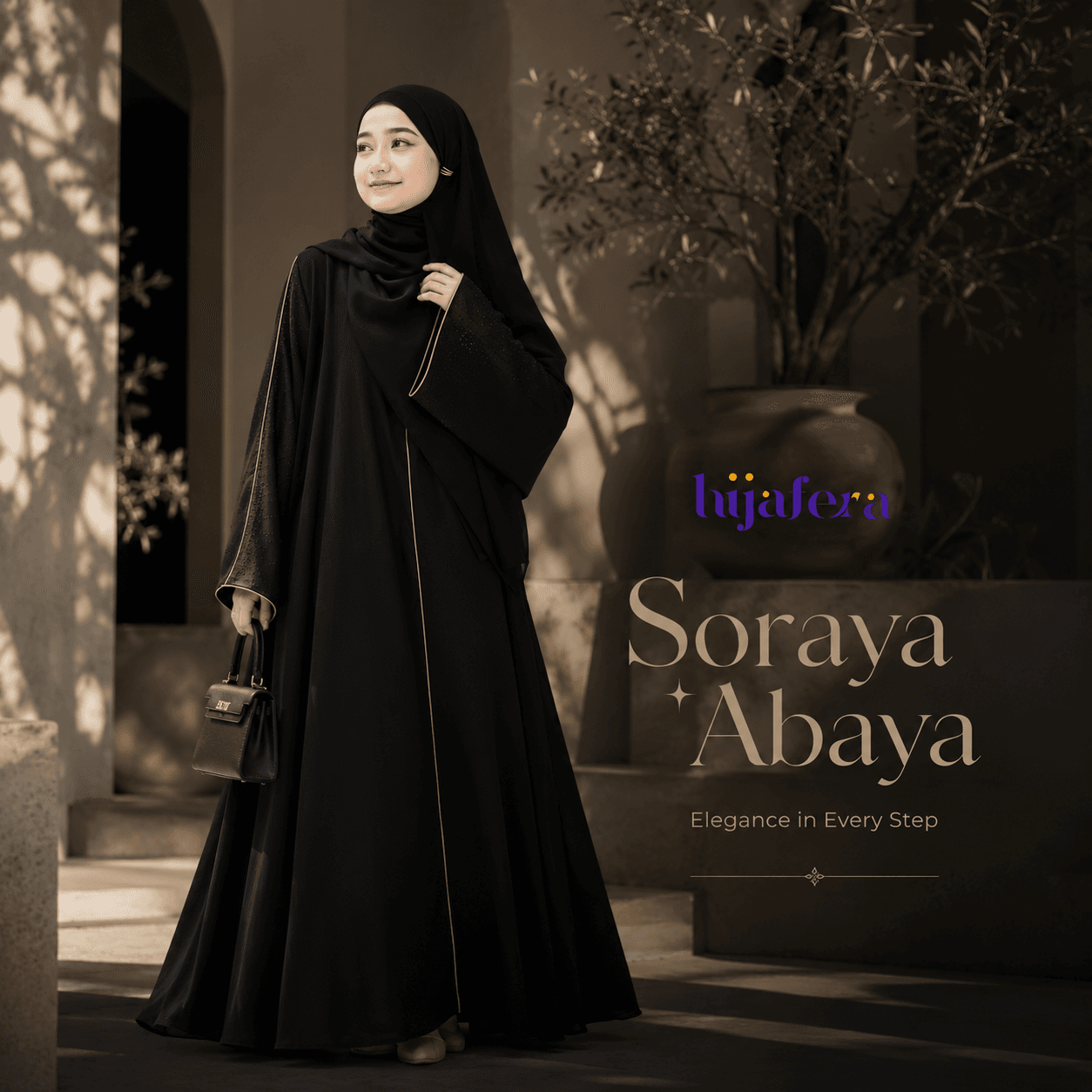 Zahra Soraya Abaya - Black Matte