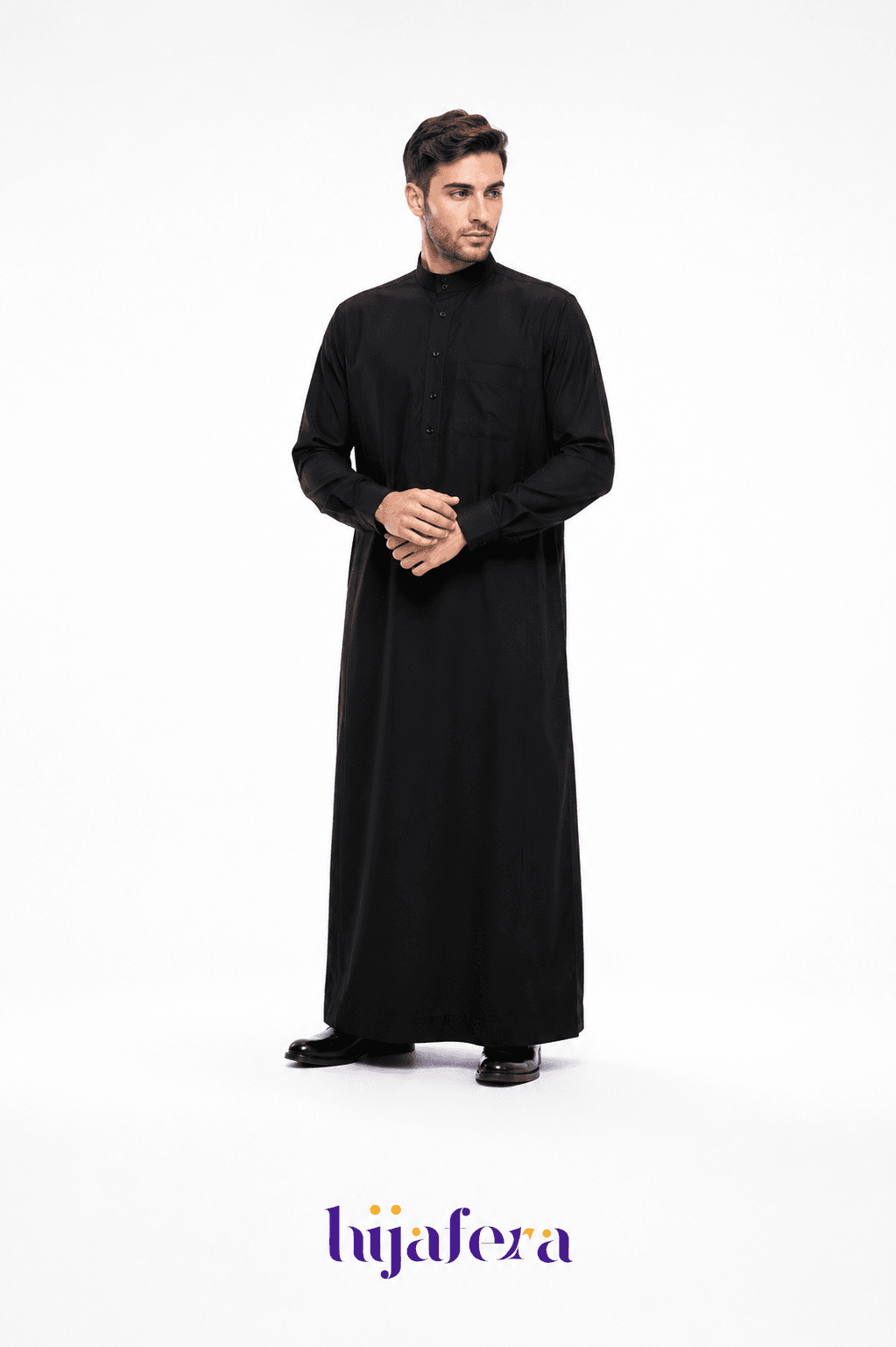 Hijafera Rayyan Thobe - Black Matte