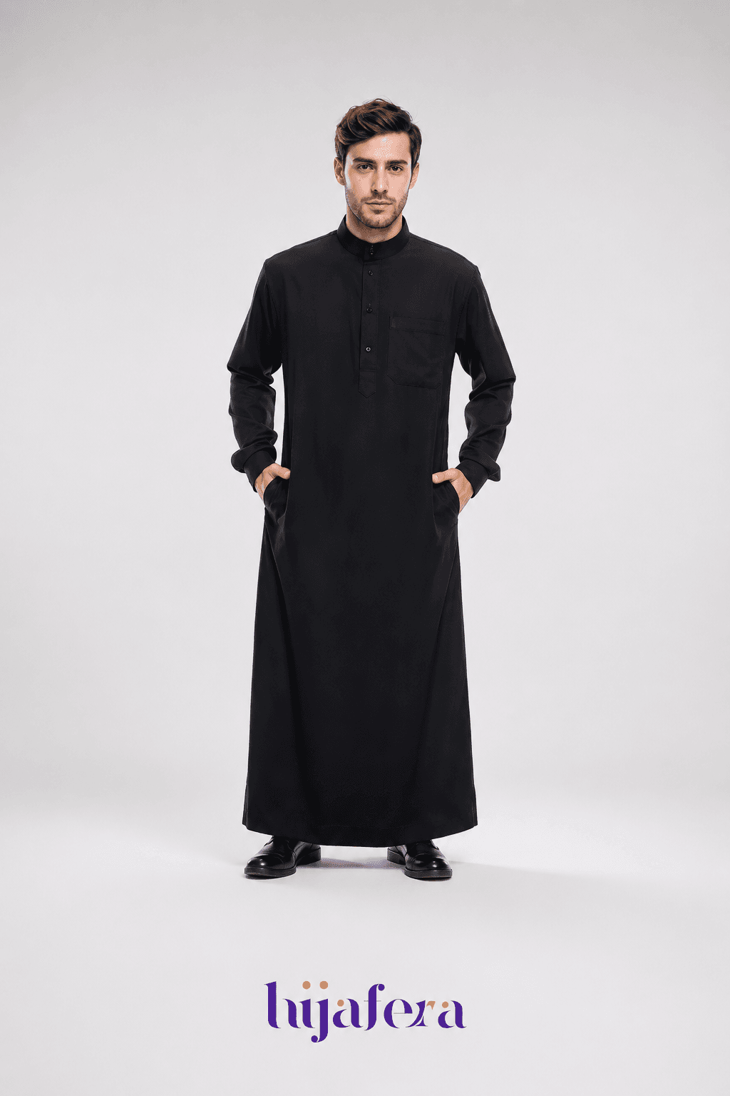 Hijafera Rayyan Thobe - Black Matte