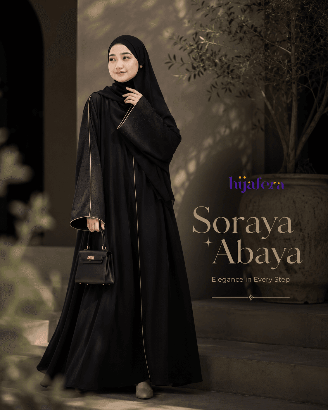 Zahra Soraya Abaya - Black Matte