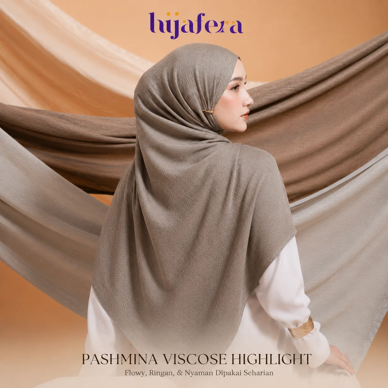 Hijafera Zahra Shawl - Pashmina Meleyot