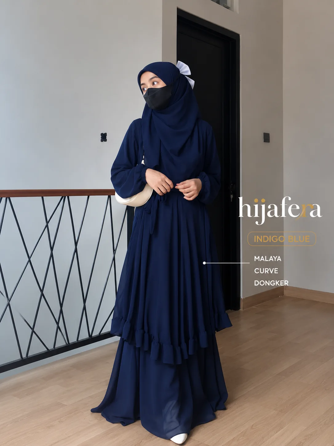 Zahra Ainun Dress - Coffee