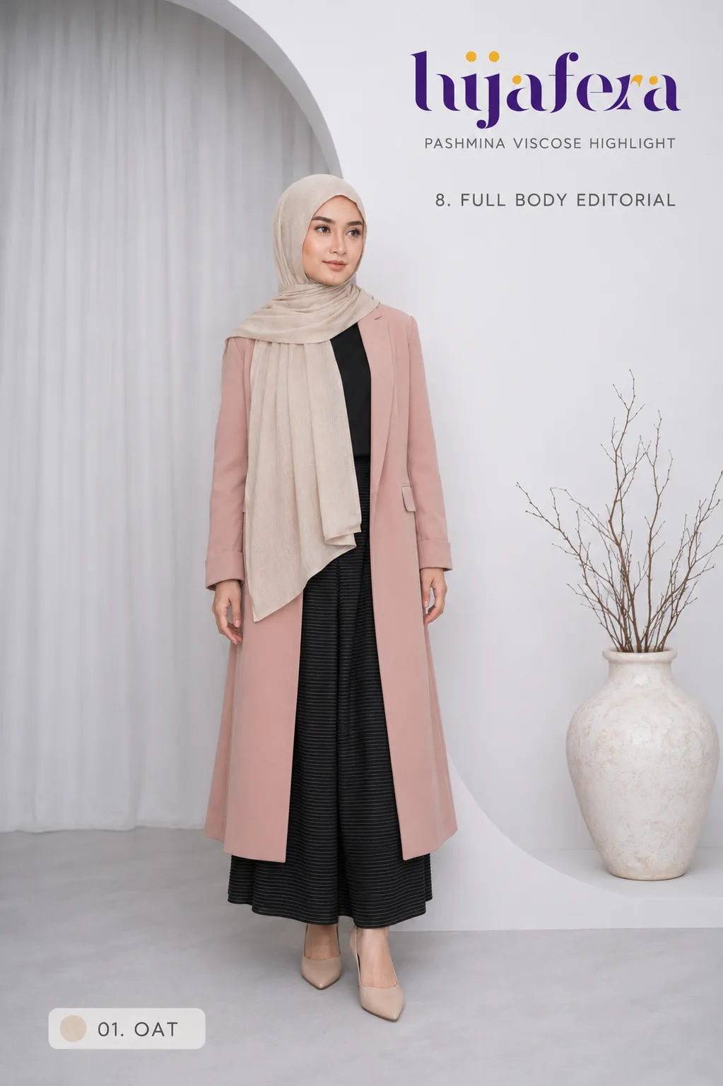 Hijafera Aisha Modal Pashmina