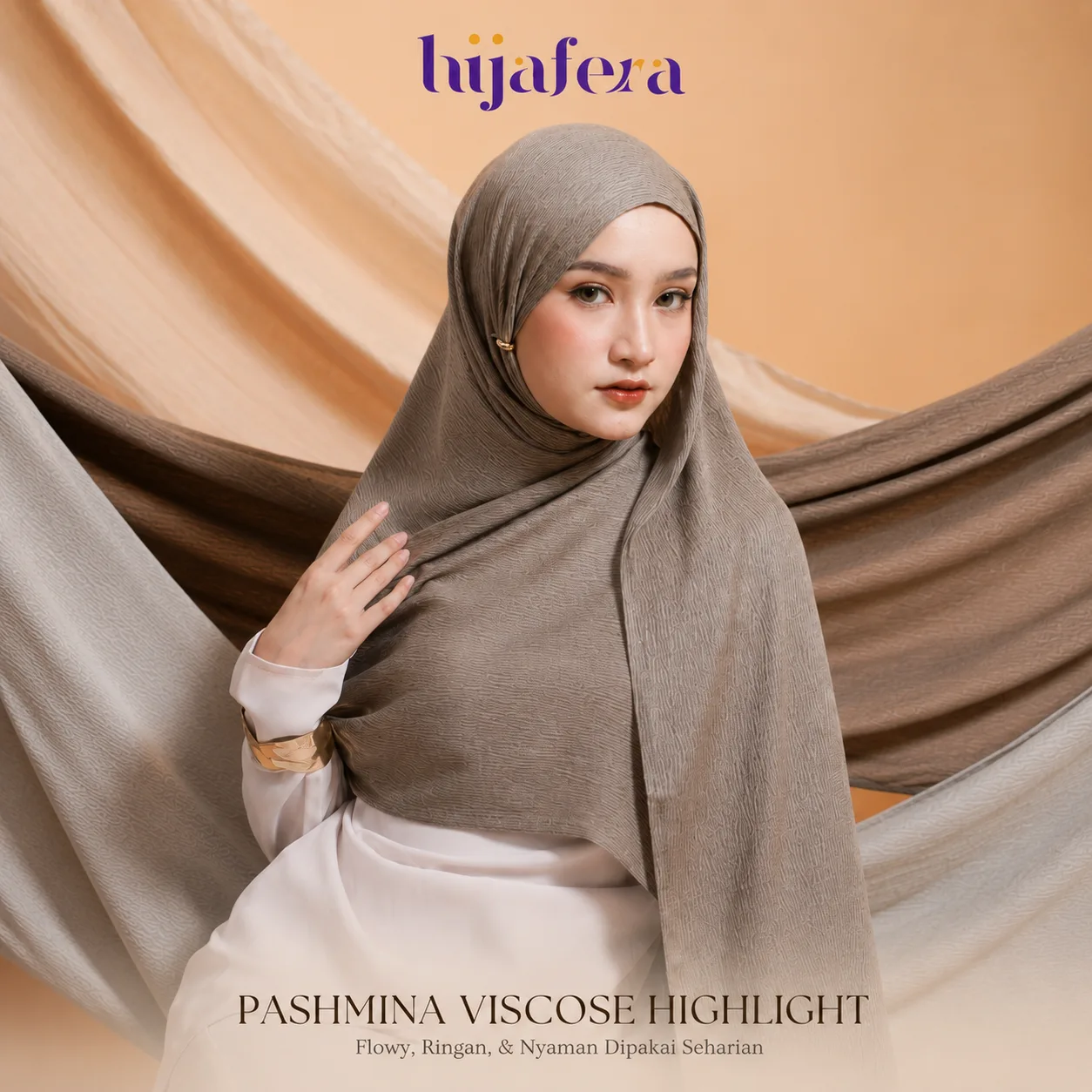 Hijafera Zahra Shawl - Pashmina Meleyot