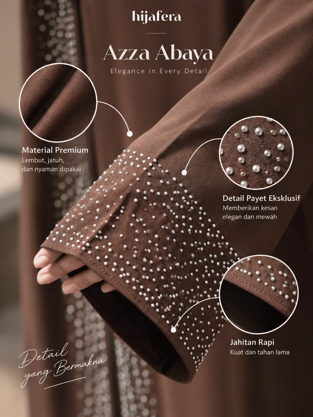Azza Abaya Anti-UV Flowy & Elegant | Hijafera