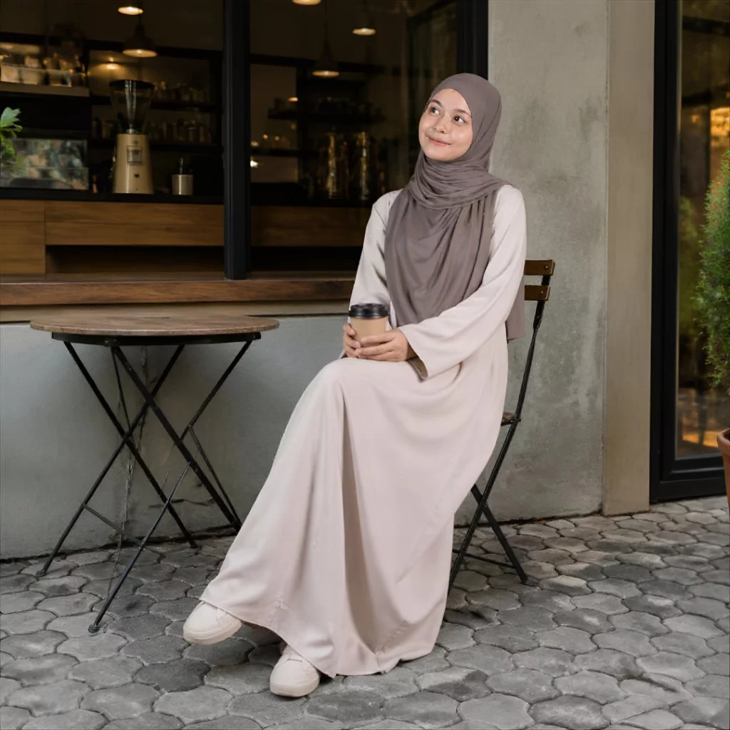 Sakeena Madinah Abaya – Basic Daily Loose Dress Katun Madinah | Hijafera