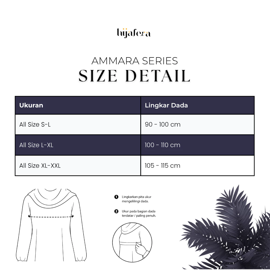Abaya Satin Double Face Premium Ammara One Set Flowy Anti UV | Hijafera