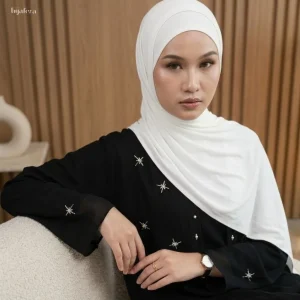 Zahra Luna Dress Abaya Payet | Hijafera secondary image