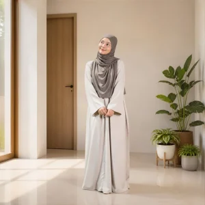 Sakeena Madinah Abaya – Basic Daily Loose Dress Katun Madinah | Hijafera secondary image