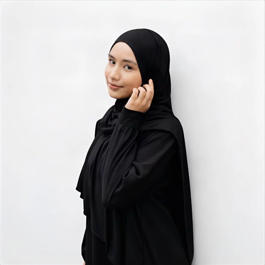 Halia Button Abaya – Minimalist Flowy Dress with Full Front Buttons |  Hijafera
