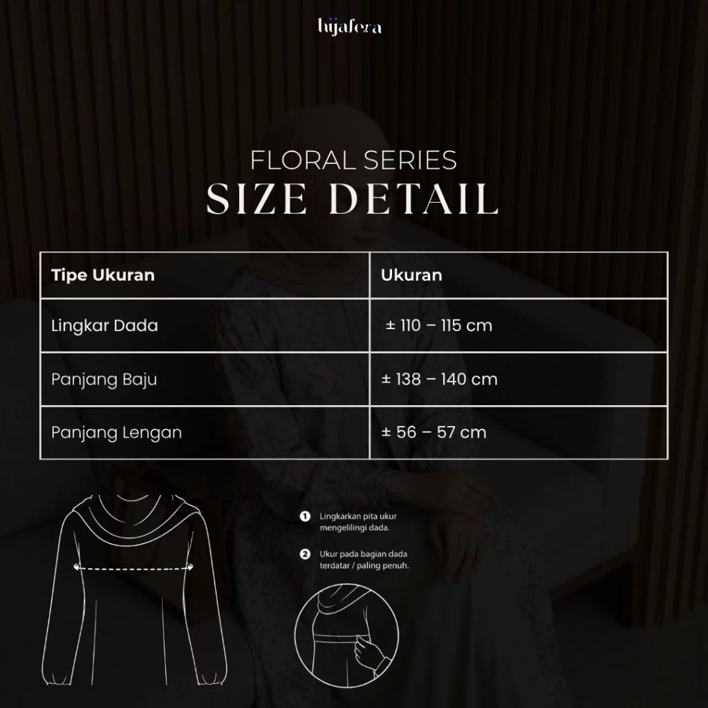 Ammara Floral Abaya Fake Outer Cerutty Silk | Hijafera